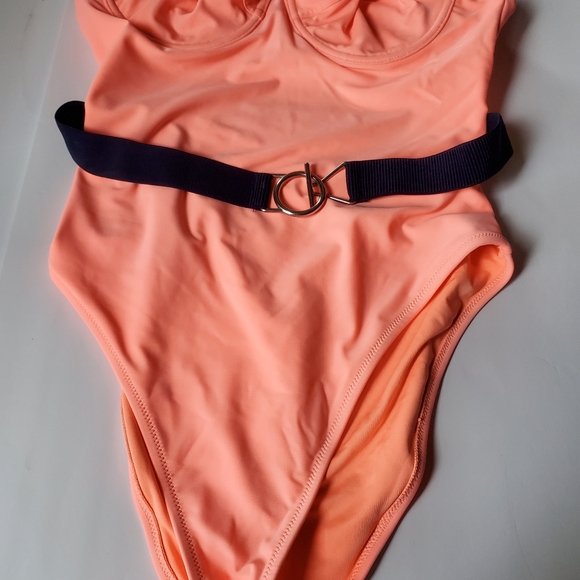 Aerie One-Piece Belted Swimsuit sz Large - Picture 2 of 9